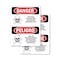 Signmission Pesticide Storage Area Personnel Only Danger Sign, Vinyl Decal, 7in W x 10in L, 2PK OS-2PACK-DS-D-710-VS-2036 - alternate 1